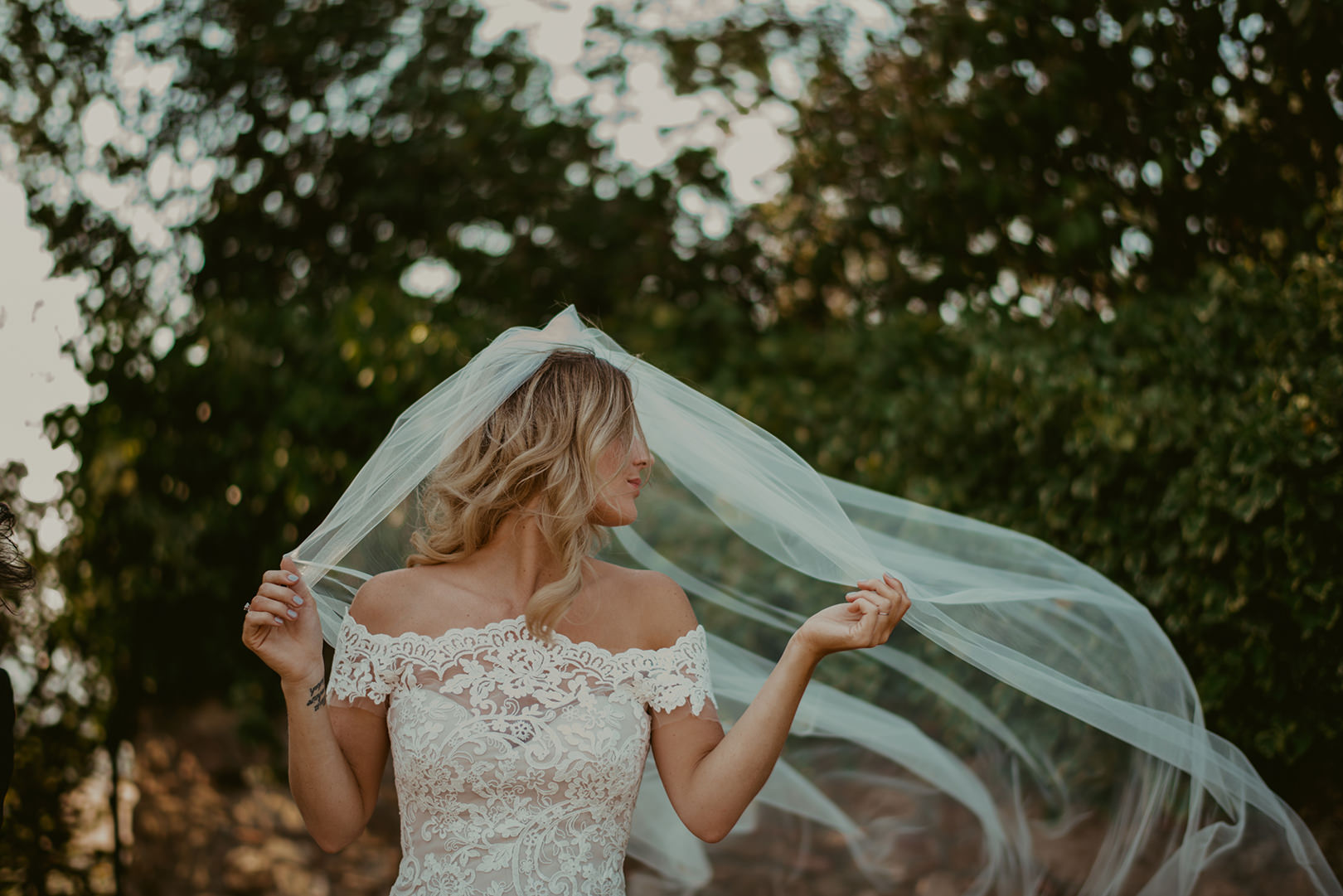 Beautiful bride in Girona Spain